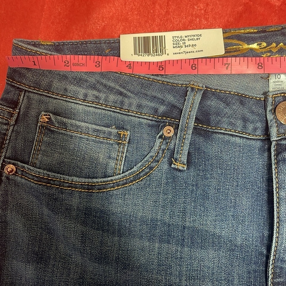 Seven 7 jeans straight crop size 10 - Picture 10 of 11